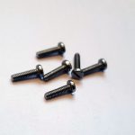 M2 skruer 8 mm, aluminium