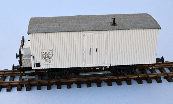 SM1-077F Ikm melkvogn Flåmsbana FERDIGMODELL