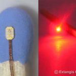 SMD lysdiode 0603 rød med ledning (10 stk)