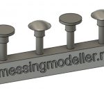 9976 bufferter til teakvogner (4 stk)