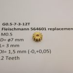 G0.5-7-3-12T tannhjul til Flaeichmann (12 tagger)