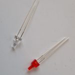 0205h Lang lysdiode 2mm hvit