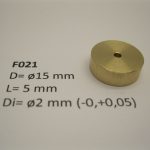F021 svinghjul ø15 mm x 5 mm x ø2 mm