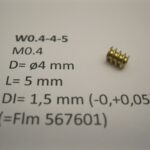W0.4-4-5 Snekkedrev Ø4 1,5 mm