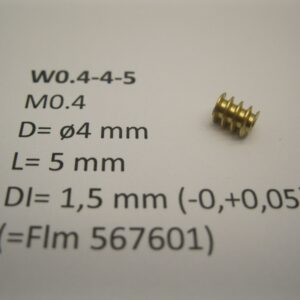 W0.4-4-5 Snekkedrev Ø4 1,5 mm