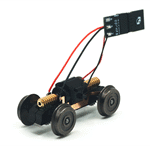 ANT-ALX-240-H0 Motorboggi, H0, akselavstand 24 mm, hjul 10 mm